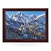 Produktbild Tragbares Knietablett (Neuschwanstein Schloss Winter) Handgefertigter Holzrahmen, gepolsterter Kissenboden | Computer, Laptop, Mahlzeiten, Essen L0764 Braun
