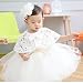 Mini Kitty Baby Girl Dress 2PCS Christening Baptism Gowns Party Dress