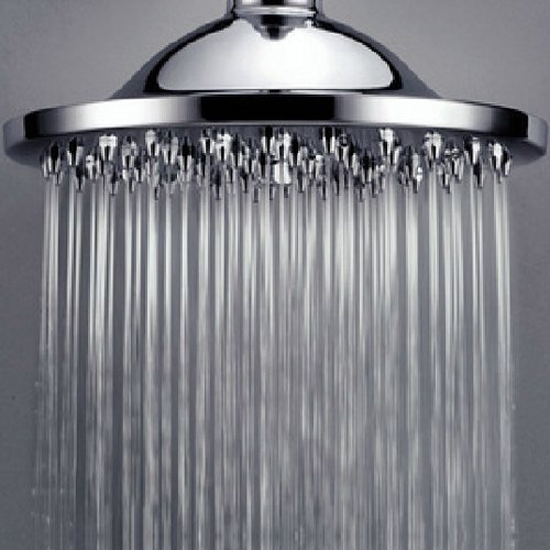 SODIAL (R) Badezimmer ABS Runde Kopfbrause Durchmesser 20 cm Duschstrahl Duschkopf - 4