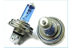 CARALL 2 Stück Halogenlampe 12V weißer Xenon-Effekt (H5 H4 P45t 12V 60/55W)