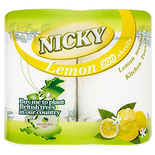 Preisvergleich Produktbild Nicky Maxi Küchentücher Zitrone - 100 Blatt Pro Rolle (2)
