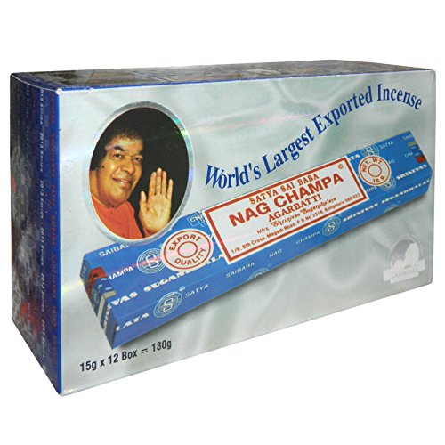 Incienso Satya Sai Baba Nag Champa Agarbatti 15 g Nagchampa 1er, 3, 6, 12, azul