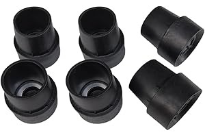 HugeDE 6 Pcs Trampoline Leg Cap Tips Trampoline Foot Pads Chair Leg Caps Replacement Rubber Tips for Small Trampoline