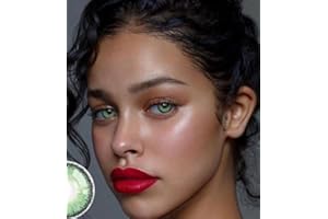 GÉNÉRIQUE Beauté Des Anges Green heart Lentilles annuelles Vert émeraude Sans correction Cosplay fantaisie Sans prescription