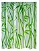 Produktbild Spirella Bambus Textil-Duschvorhang Polyester 240 x 180 cm, Weiß/Grün