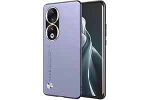 EASSGU Funda para Honor 90 5G (6.7" Inches), Carcasa de Teléfono de Estilo Empresarial con Respaldo de PU Cuero - Púrpura Claro