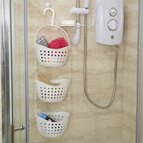 Premier Housewares 1601488 3-Tier Dusche Caddy, weiß - 2