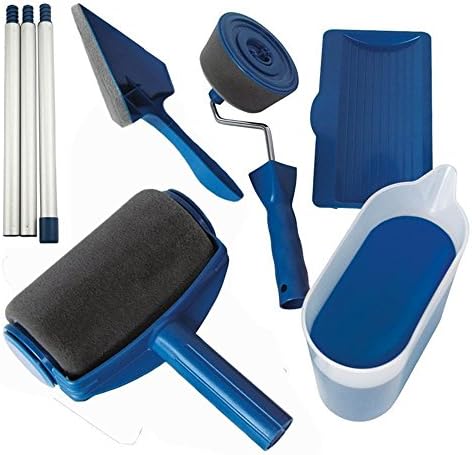 FGX Paint Roller with Reservoir- 8 pieces, Paint Roller Wall and Ceiling Paint Tool Kit, Renovate any room within minutes