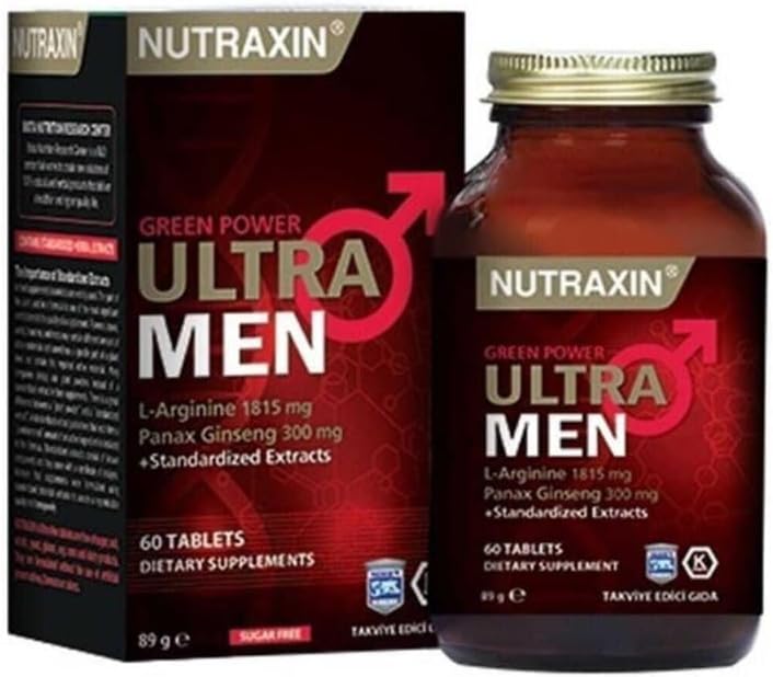 Nutraxin Green Power Ultra Men L-Arginine 60 Tablet Takviye Edici Gıda