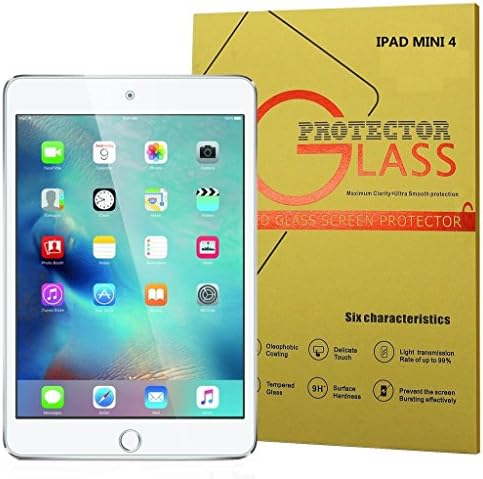 FAS1 Premium Tempered Glass Screen Protector for iPad Mini 4 (0.33mm HD Ultra Clear)-Set of 2