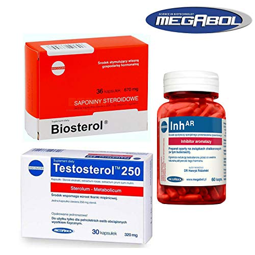 Megabol Mega Set - Testosterol 250 30 Capsule + Biosterol 36 Capsule + Inh-AR 60 Capsule