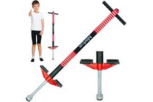 Merkan Pogo Stick, Jump Stick, Springen, Muster für Kinder, Jungen und Mädchen, Lenker aus Weichschaum, 5+, bis 70 kg