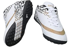 Mateju Chaussures de Football Enfant Crampons Garçon Homme Chaussure de Foot Spike Chaussures de Sport pour Intérieur Extérieur Athlétisme Entraînement Sports