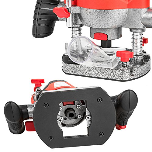 TecTake Oberfräse Holz Fräse Fräsmaschine Hand Kanten Fräser 1200 Watt inkl. 12 Fräser und Hartschalenkoffer - 4