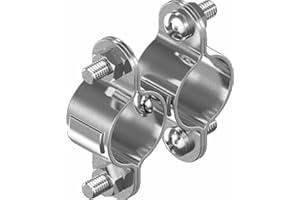Abrazadera abrazadera de tubo con eslabón Acero Inoxidable A2 25 mm Arbo-Inox