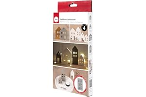 Rayher 36132000 Silicone Mould Light Houses Mould with 4 Individual Motifs, Mould Size 14.5 x 26 x 1.7 cm, for Pouring with Creative Concrete, Jewellery Concrete, Raysin Casting Powder, Casting Resin,