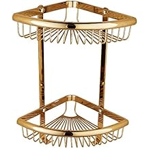 Modenny 2 Schicht Badezimmer Eckregal Antike Toilette Aluminium Dusche