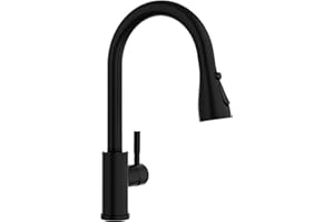 APPASO Kran kuchenny, wysokociśnieniowa bateria kuchenna z wylewką, wysuwana, obracana o 360°, stal nierdzewna, armatura zlewozmywakowa do zlewozmywaka kuchennego, dostępna w ciepłej i zimnej wodzie,