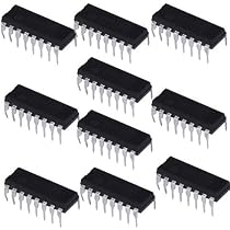 10x Pilotes Moteur L293D + 10x Sockets IC 16P - Pour Arduino, Contrôle Moteurs Pas-à-Pas & DC - 600mA/Channel