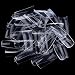 MAKARTT Nail Tips Flase Nails Fake Nail Well Less Acrylic UV Gel Half Cover Clear 500pcs 10 Sizes
