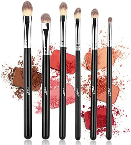 Covermason Make Up Brush Foundation Kabuki Flat Top - Perfect For Blending Liquid, Cream Or Flawless Powder Cosmetics - Buffing, Stippling, 6pcs Makeup Brushes Set Professional Eye Brush Eye Brush Soft Synthetic Hair