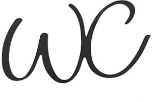 ARVOV WC Schild Selbstklebend - Toiletten Aufkleber, Türschild Lustig, Selbstklebende Türschilder für Innen und Außenbereiche