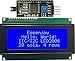 Produktbild eeenjoy I2 C 2004 LCD Modul IIC/I2 C/TWI Serial Interface, weiß auf blau 20 x 4 Zeichen LCD-Display für Arduino UNO R3 Mega2560 Raspberry Pi
