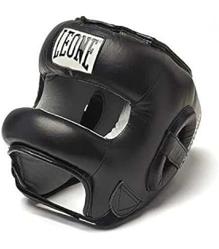 Produktbild von FOX-FIGHT Kopfschutz Bügel Nasenschutz Leder Schwarz Kikboxen Boxen Mma Kampf