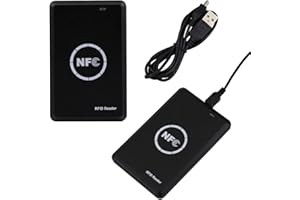GODELY Lettore RFID NFC, Lettore Intelligente Portatile 125 khz 13,56 khz, Copiatrice, ICID Dual Band Uso, LED Light Prompt e Interfaccia USB Full Speed Contiene 5 Schede a Doppia Frequenza IC+ID
