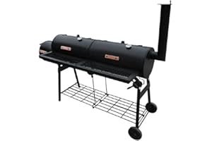 vidaXL Grill z wędzarnią Nevada, XL, czarny