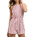Produktbild Frauen, Frauen Sommer Fashion Rückenfrei Bodysuit Gestreift Jumpsuit