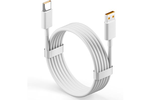 Basesailor 80W SuperVooc/Dart USB to Type C Cable,Fast Charger Charging Cable Compatible for Realme 15/14/13/12/11/10/9 Pro/Plus Series,Narzo 80/70/60/50 Series,Realme GT7/GT6/P3/P4/P3/Lite/Pro & More