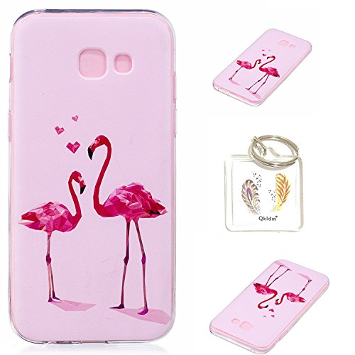 Preisvergleich Produktbild Hülle Samsung Galaxy A3 (2017) TPU schutz silikonhülle, niedlichen cartoon bild transparent handy Hülle für Samsung Galaxy A3 2017 SM-A320 + schlüsselanhänger (* / 156) (6)