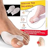 Toe Separator for Feet Toe Spacers Correct Toes Yoga Silicone Hammer Toe Corrector for Women & Men Correct Toe Straighteners 