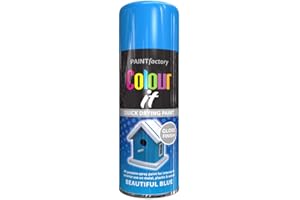 PAINTFACTORY Paint Factory Colour It Quick Drying Spray Paint 400ml Beautiful Blue Gloss Finish