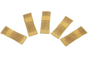 Tenlacum Lot de 5 brosses de nettoyage plates en cuivre pour perceuse dentaire
