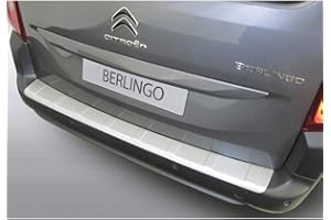 RGM RBP311R ABS Rear Bumper Protector Citroën Berlingo Multispace/Peugeot Rifter/Opel Combo Tour (MPV) 2018-Black 'Ribbed', Black