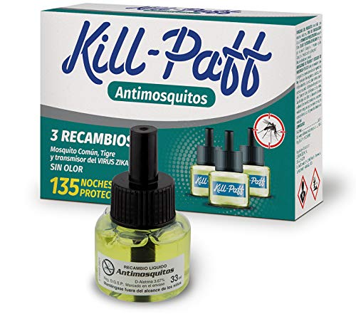 Kill Paff Insecticida Eléctrico Antimosquitos - 2 Paquetes de 3 Recambios