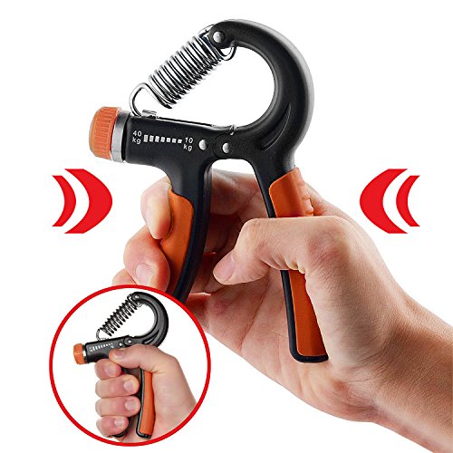 Hand-Trainingsgerät, Mture Federgriffhantel Fingerhantel Handmuskeltrainer Handgreif-Trainer Griff-Verstärker einstellbarer Widerstandsbereich von 22 bis 88 Pfund (10-40 Kg) - 2