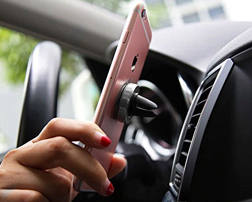 COFIT Supporto Magnetico Auto Con Applicazione a Bocchette D'Aria Universale per Smartphone, GPS, Mini Tavoletta - 2 Pcs Supporti per Auto, 6 Pcs Piastre Metalliche Adesive