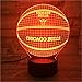 Produktbild 1 PACK, für Chicago Bulls Basketball, 3D Lampe Erstaunliche optische Täuschung Acryl Panel USB-Kabel 7 Farben ändern Touch Base Lampe