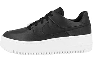NIKE AR5339-002 W AF1 Sage Low Donna, Black/Black-White EU 42.5