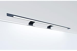 kalb Material für Möbel Lampe LED de salle de bain noir 740 mm luminaire de miroir éclairage applique, température de couleur : blanc newtre