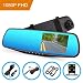 Produktbild AUTO-VOXCN Rückfahrkamera Spiegel,Autokamera mit Rückfahrkamera,4,3" HD-Bildschirm 1080P,170°Weitwinkel,Dose Loop-Aufnahme