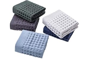 NO BRANDED 5pcs 100% Coton essuie Main pour Les débarbouillettes de Voyage pour Le Visage et Les Cheveux, Haute Douceur, Forte Absorption d'eau, Pratique et Portable