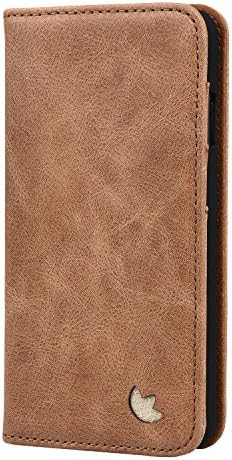 MediaSkins iPhone 8 Case / iPhone 7 Leather Case. Premium Slim Leather Stand Case / Cover with Apple iPhone 7 and iPhone 8 – (Tan) Brown Italian Leather