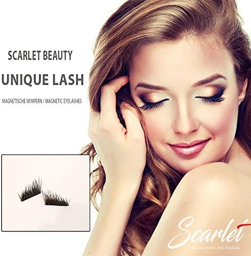 Magnetic Secret False Eyelashes, Ultra-Thin, Reusable,GLUE FREE (Scarlet Magnetic Eyelashes) Casual - Made my Day Look (Flirty Edition)