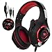 Produktbild Tophie® Gaming Headset, neueste PS4 Gaming Kopfhörer mit Mikrofon für PlayStation 4 Xbox one Mobile phone PC Tablet Natebook (Rot-1)