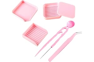 PERFECLAN Lot de 5 à Repasser de 2,6 mm, Kit d'Outils pour Perles à Repasser Pratique et sans Effort, Pince à Aiguilles pour Projets d'Artisanat, Set Complet de Perles à Repasser, Idéal Loisirs Créatifs,Style 2