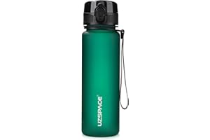 UZSPACE Sports Water Bottle 500ml/800ml/1L/1.5L, BPA Free Tritan Leakproof Reusable Water Bottles With Strainer for Adults Kids School Gym Running Outdoor